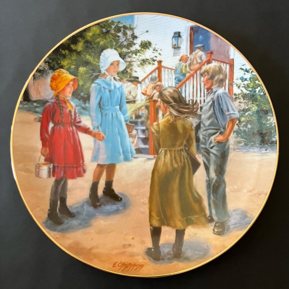 Little House on the Prairie Plate “Country Girls”